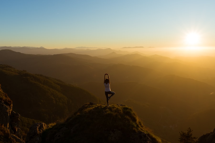Mountain sunrise — gentle on the planet